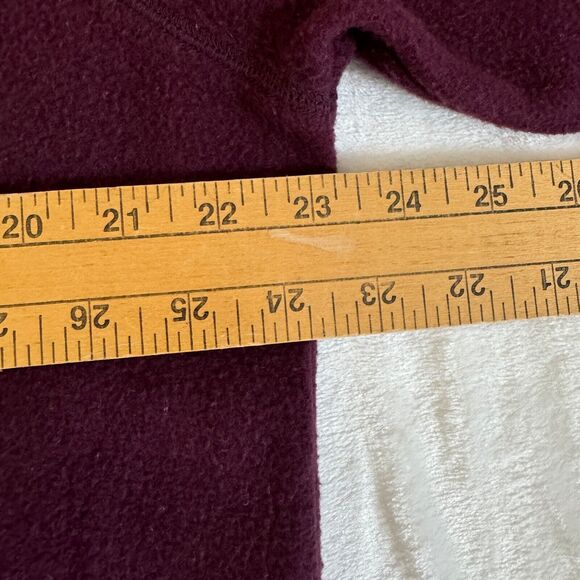 Victoria's Secret PINK Women's Fleece Sweatshirt Size Medium Burgundy - Picture 5 of 6